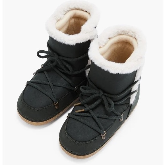 NWT JustFab Avery Shearling Lace-up Boot In Rosin Green, Sz. L - Picture 6 of 6